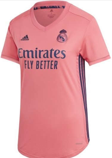 Camisa feminina oficial Adidas Real Madrid 2020 2021 II
